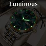 Watch for Man Luxury Men's Diamond Style Quartz Watch Smart Watch for Men Wrist Watch Gold/Black Gift for Boyfriend/Husband - Image 5