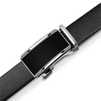 Luxury Men’s Reversible Leather Belt with Bold Auto-Lock Buckle - Image 3