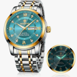Watch for Man Luxury Men's Diamond Style Quartz Watch Smart Watch for Men Wrist Watch Gold/Black Gift for Boyfriend/Husband